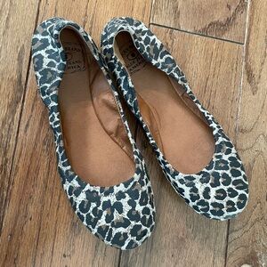 Lucky Brand Emmie leopard print ballet flats, size 7, excellent condition $15